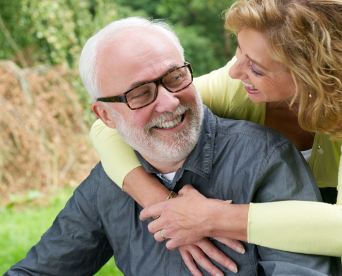 bone to grow into a hip replacement